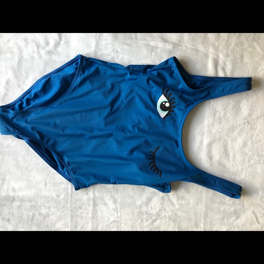 Girls face wink eyelashes swimsuit
